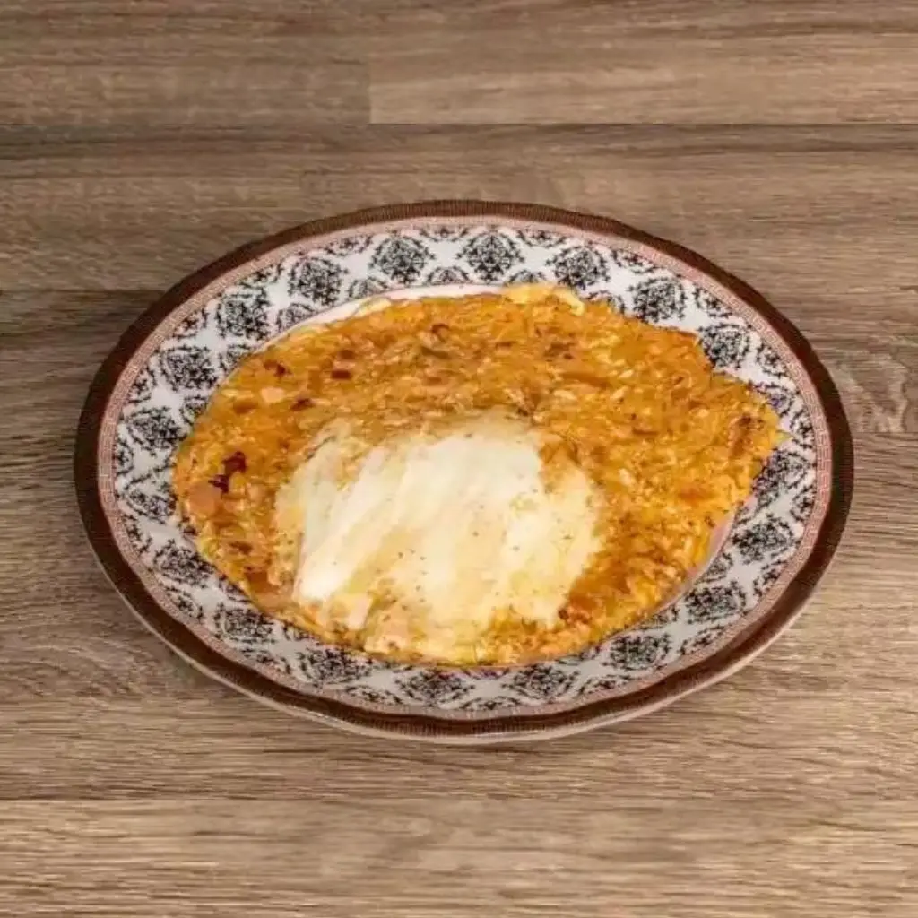 Fried Eggs With Cream Cheese